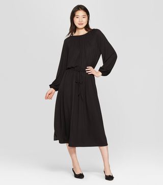 Who What Wear x Target + Long Sleeve Maxi Knit Dress