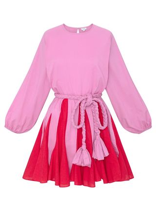Rhode Resort + Ella Dress in Prism Pink Colorblock