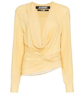 Jacquemus + Cowl Neck Long Sleeved Top