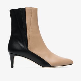 ATP Atelier + Beige and Black Nila 55 Leather Boots