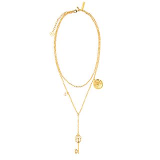 Oscar De La Renta + Embellished Charm Necklace
