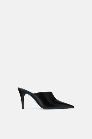 Zara + Blue Collection Leather Mules