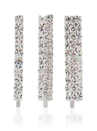 Alessandra Rich + Crystal Embellished Hair Pin Set