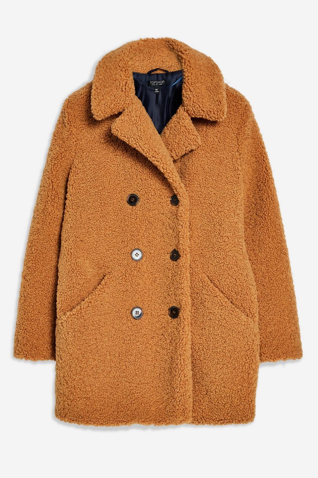 BP. + Textured Double-Breasted Coat