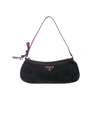 Prada + Leather-Trimmed Vela Bag
