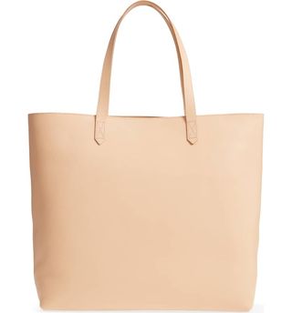 Madewell + Zip Top Transport Leather Tote