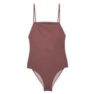 COS + Crossover Square-Neck Swimsuit