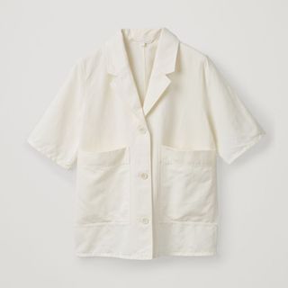 COS + Open Lapel-Collar Cotton Shirt