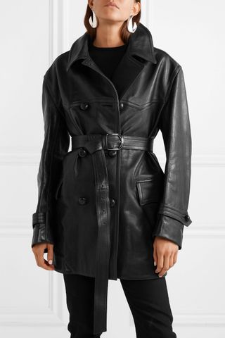 Isabel Marant + Chili Oversized Leather Trench Coat