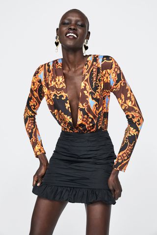 Zara + Wrap Bodysuit