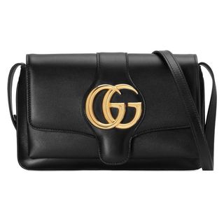 Gucci + Arli Small Shoulder Bag in Black Leather