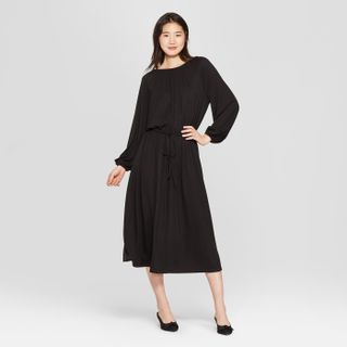 Who What Wear x Target + Long Sleeve Maxi Knit Dress