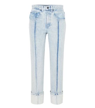 Alexander Wang + High-Rise Slim-Leg Jeans