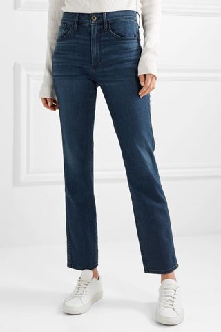 3x1 + Stevie Cropped High-Rise Straight-Leg Jeans