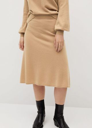 Mango + 100% Cashmere Skirt