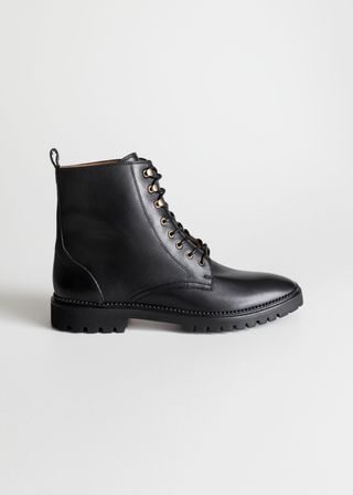 & Other Stories + Lace-Up Leather Boots