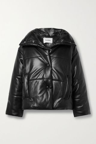 Nanushka + Hide Quilted Padded Vegan Leather Jacket