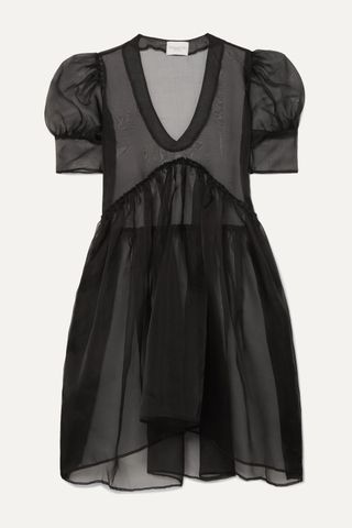 Maisoncléo + Finola Silk-Organza Mini Dress