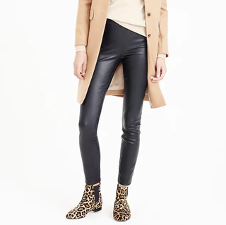 J.Crew Collection + Petite Leather Leggings