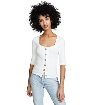 Free People + Central Park Cardi Tee