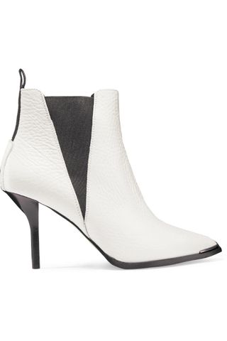 Acne Studios + Jemma Textured-Leather Ankle Boots
