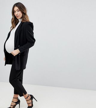 ASOS Maternity + High Waist Tapered Pants