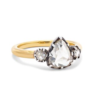 Fred Leighton Collection + 18K Gold, Silver and Diamond Ring