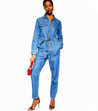 Topshop + Denim Utility Boilersuit