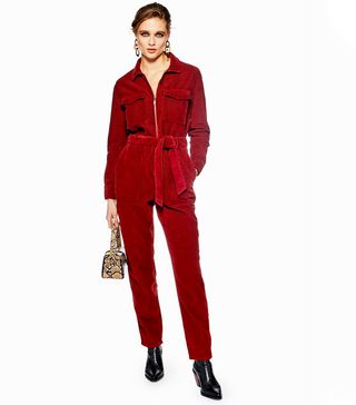 Topshop + Rust Corduroy Boilersuit