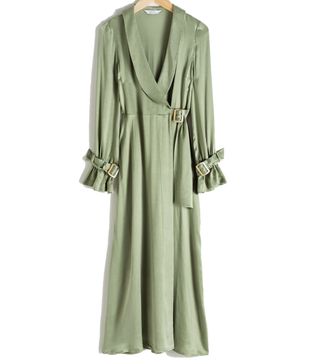 & Other Stories + Belted Wrap Maxi Dress