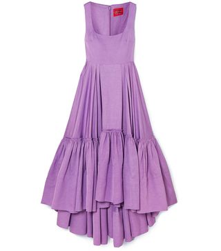 Solace London + Haye Tiered Woven Midi Dress