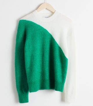 & Other Stories + Colour Block Wool Blend Sweater