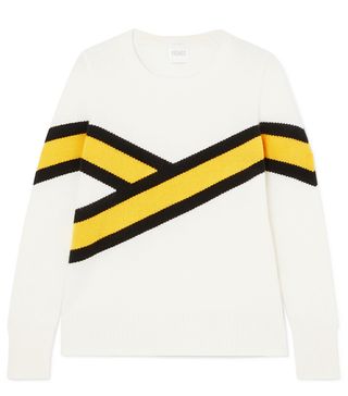 Madeleine Thompson + Akiva Striped Cashmere Sweater