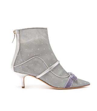 Malone Souliers + Claudia Mesh and Leather Ankle Boots