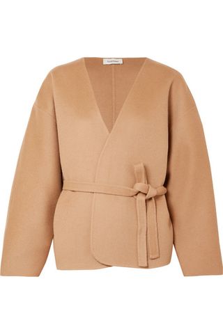 Totême + Lunel Wool and Cashmere-Blend Wrap Jacket