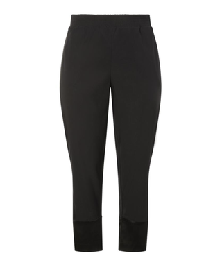 Sally LaPointe + Stretch Satin Tapered Track Pant