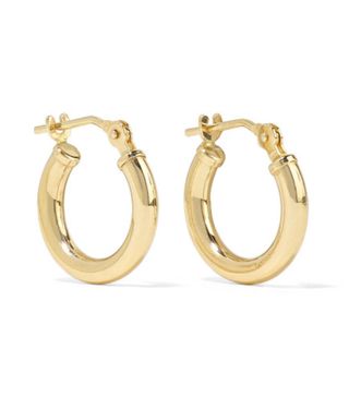 Loren Stewart + Baby Chubbie Huggies Gold Hoop Earrings