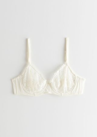 & Other Stories + Floral Lace Underwire Bra