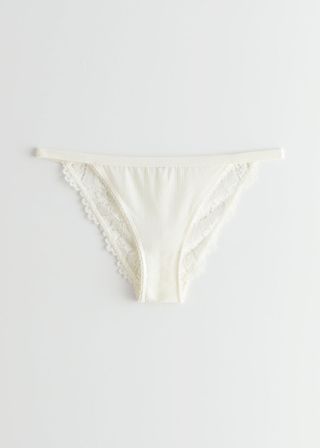 & Other Stories + Floral Lace Briefs