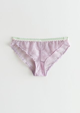 
Other Stories + Floral Lace Mini Briefs