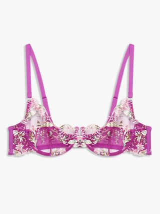 And/Or + Kiki Ombre Balcony Bra in Orchid