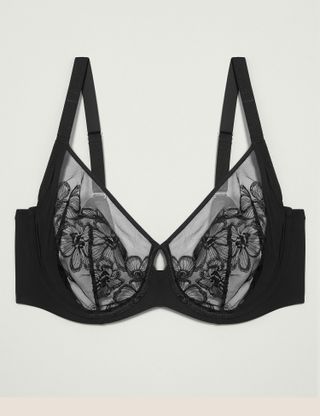 M&S Collection + Embrace Embroidered Wired Full Cup Bra