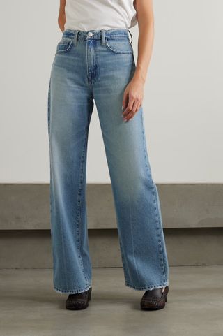 Frame + Le Jane High-Rise Wide-Leg Jeans