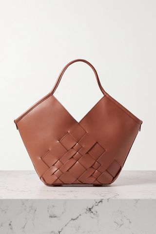 Hereu + Coloma Small Woven Leather Tote