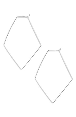 Argento Vivo + Rhombus Hoop Earrings