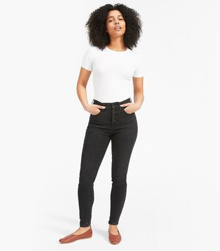 Everlane + Authentic Stretch High-Rise Skinny Button Fly Jeans