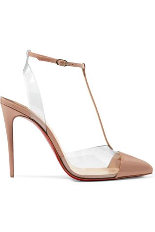 Christian Louboutin + Nosy 100 Patent-Leather and PVC Pumps