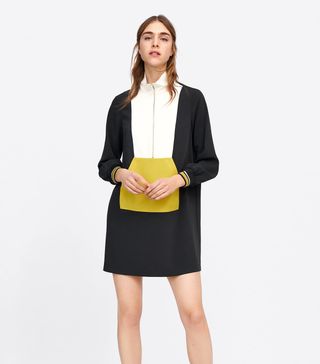 Zara + Block Color Shirt Dress