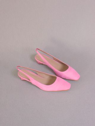 About Arianne + Galo Blush Heels