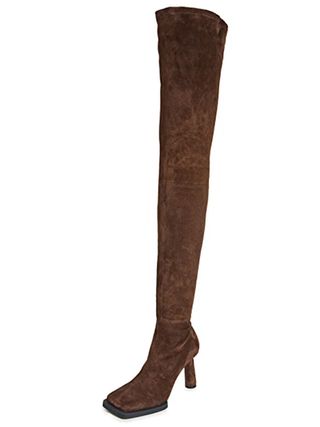 Jacquemus + Thigh-High Suede Boots